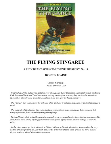 ﻿The Flying Stingaree (Rick Brant Science Adventure # 18)