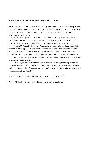 تئوری نمایندگی از گروه های محدود کننده محدود