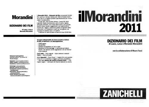 ﻿il Morandini 2011 فرهنگ لغت فیلم ها
