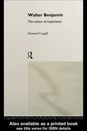 ﻿والتر بنجامین: رنگ تجربه