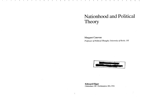 ملیت و نظریه سیاسی