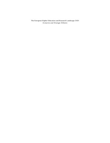 چشم انداز آموزش عالی و پژوهشی اروپا 2020: سناریوها و مباحث استراتژیک