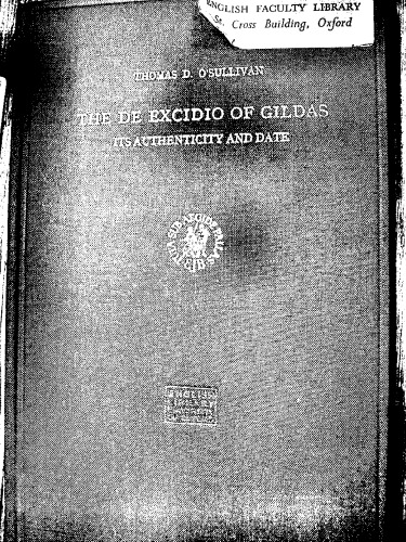 ﻿The De Excidio of Gildas: اصالت و تاریخ آن