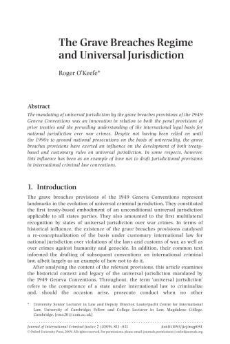 رژیم قضایی نقض قوانین و صلاحیت جهانی