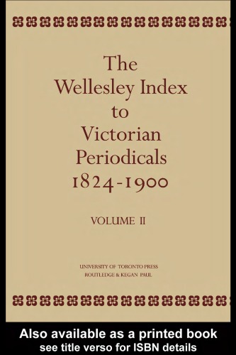 فهرست شاخص Wellesley to Victorian Periodicals 1824-1900