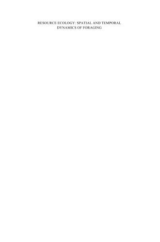 بوم شناسی منابع: دینامیک مکانی و زمانی خوراک (Wageningen UR Frontis Series)