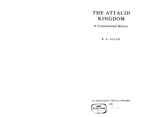 پادشاهی Attalid: تاریخ مشروطه