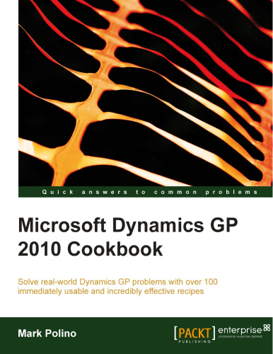 کتاب آشپزی Microsoft Dynamics GP 2010