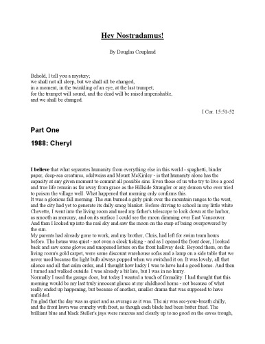 سلام نوستراداموس!: رمان (کوپلند ، داگلاس)