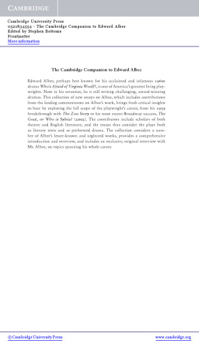 ﻿همنشین کمبریج به ادوارد آلبی (اصحاب کمبریج برای ادبیات)