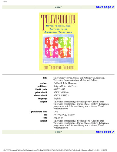 تلویزیون (ارتباطات، رسانه ها و فرهنگ)