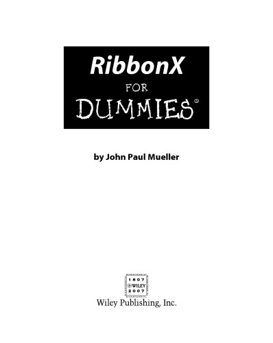 RibbonX for Dummies (برای Dummies (فناوری رایانه))