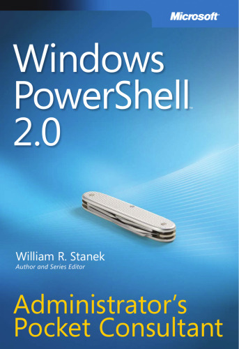 ویندوز PowerShell 2.0 Administrator Pocket مشاور: مشاور جیبی مدیر