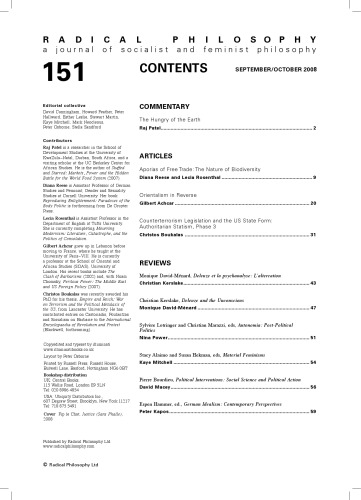 ﻿فلسفه رادیکال شماره 151