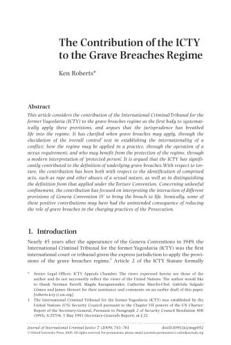 ﻿کمک ICTY به رژیم نقض قبر