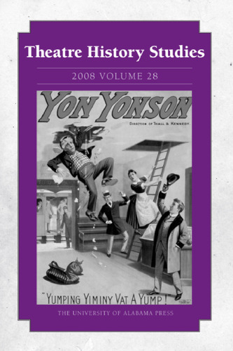 مطالعات تاریخ تئاتر 2008: جلد 28