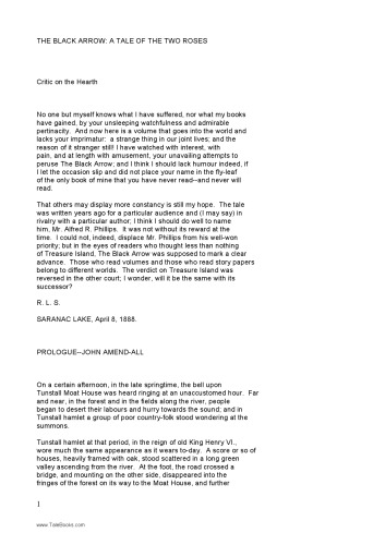 The Arrow Black (Tor Classics)