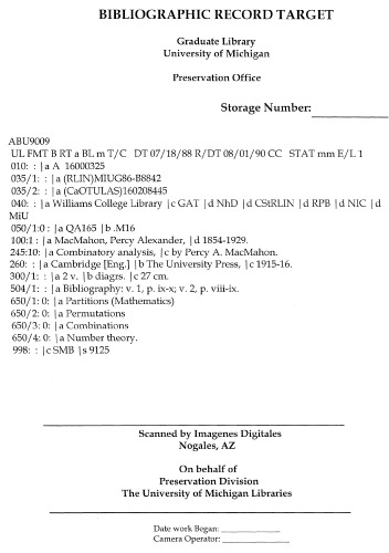 تحلیل ترکیبی - جلد 1