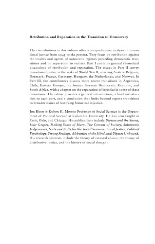 بازپرداخت و بازپرداخت در انتقال به دموکراسی