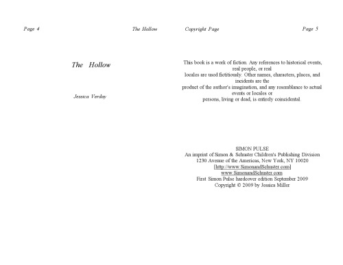 The Hollow (توخالی ، کتاب 1)