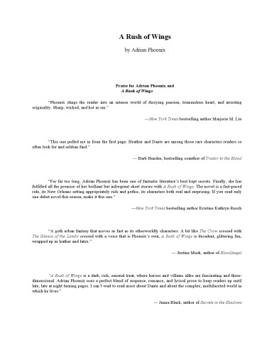 ﻿A Rush of Wings (آهنگ سازنده ، کتاب 1)