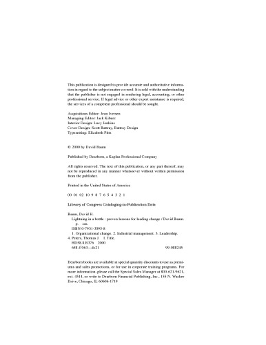 رعد و برق در بطری: درس ثابت شده برای تغییر برجسته