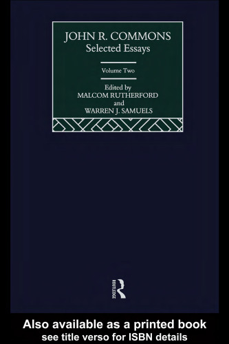 ﻿جان آر. کامنز: مقالات برگزیده