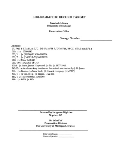 رساله ابتدایی مکانیک نظری