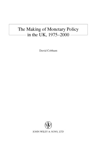 ساخت سیاست های پولی در انگلیس 1975-2000