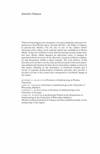 Oaxaca باستان: Monte Alban State