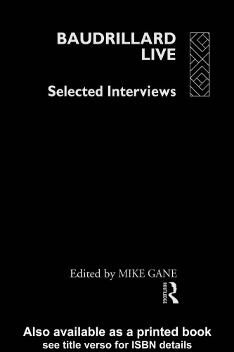 بودریار زنده: مصاحبه های منتخب