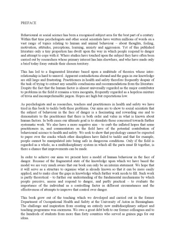 رفتار فردی در کنترل خطر