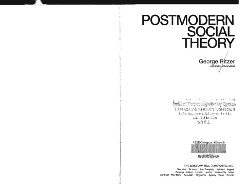 نظریه اجتماعی پست مدرن