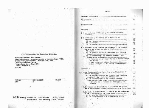 مارتین هايدگر: Un encuentro con la phenomenologia