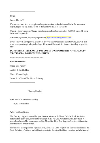 ﻿پیامبر جنگجو (شاهزاده هیچ، کتاب 2)