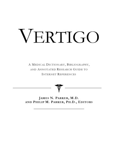 سرگیجه - فرهنگ لغت پزشکی ، کتابشناسی ، و راهنمای تحقیق حاشیه نویسی برای منابع اینترنتی