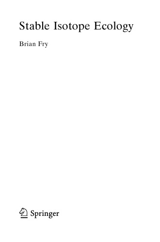 ﻿اکولوژی ایزوتوپ پایدار