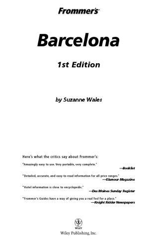 ﻿Frommer's Barcelona (2005) (Frommer's Complete)
