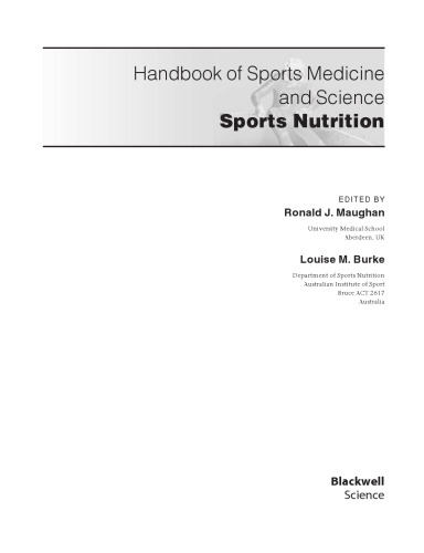 ﻿تغذیه ورزشی (کتابچه پزشکی و علوم ورزشی)