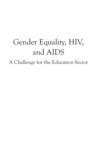 برابری جنسیتی ، HIV و ایدز: چالشی برای بخش آموزش