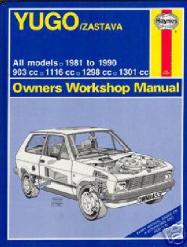 کتابچه راهنمای کارگاه صاحبان صاحبان Yugo Zastava All Models 1981-90 (کتابهای راهنمای Haynes)