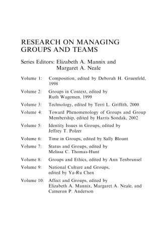 تنوع و گروه ها (پژوهش در مورد مدیریت گروه ها و تیم ها دوره 11)