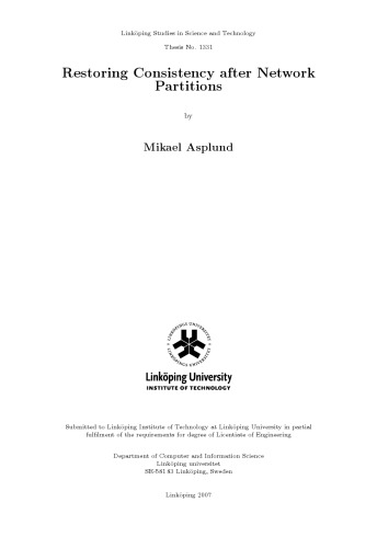 بازیابی ثبات پس از پارتیشن های شبکه