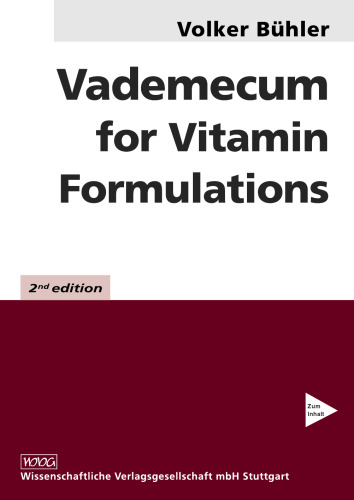 Vademecum for Vitamin Formulations 2nd Edition