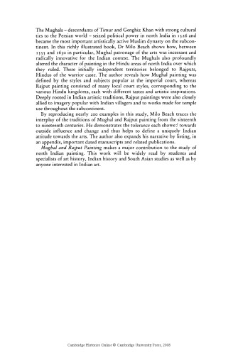 تاریخ جدید کمبریج هند ، دوره 1 ، قسمت 3: نقاشی مغول و راجپوت