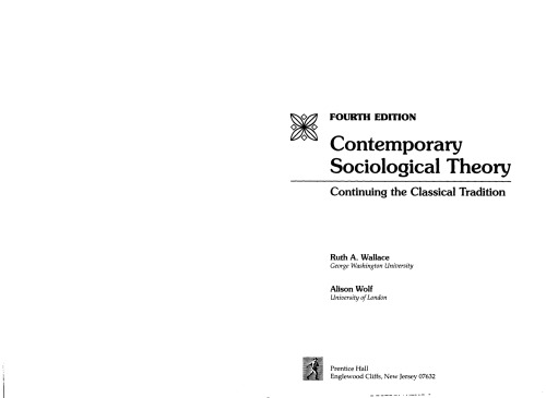 ﻿نظریه جامعه شناسی معاصر: گسترش سنت کلاسیک