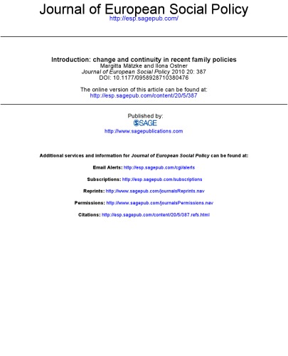 ﻿تبیین تغییرات اخیر در سیاست خانواده