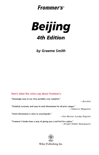 ﻿Frommer's Beijing (2006) (Frommer's Complete)