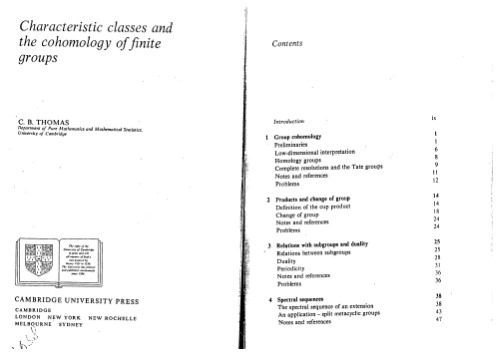 کلاسهای مشخصه و زندگی گروههای محدود