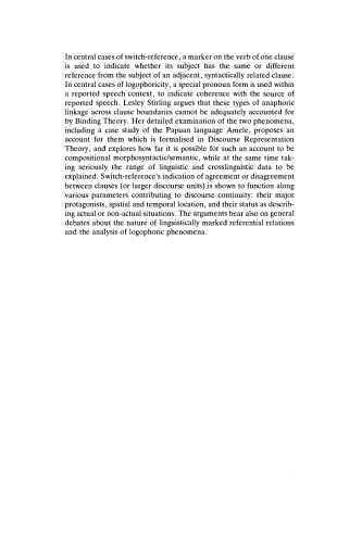 ﻿نمایندگی سوئیچ-مرجع و گفتمان